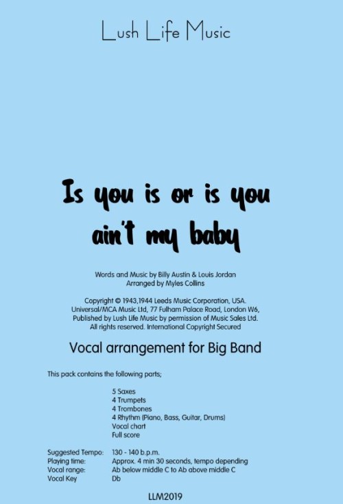 IS YOU IS OR IS YOU AIN'T MY BABY (Vocal)